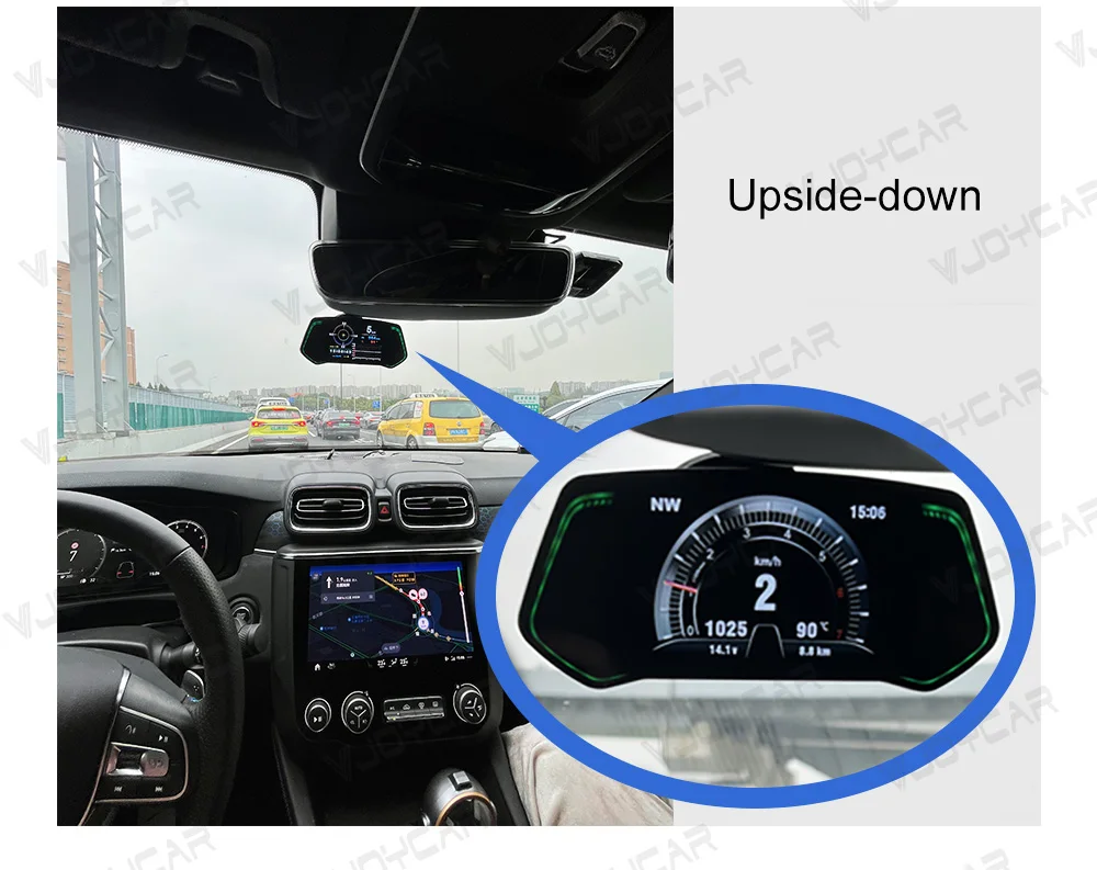 Newest Car Hud OBD GPS Heads Up Display 3 in one TAC02 Door Status RPM Speed Monitoring Car Inclinometer