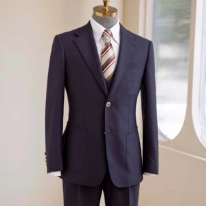 Men's Haute Couture Bespoke Wedding Suit 100% Wool High Quality 'Super British' Fabric Single Breasted Closure Pant Coat Design