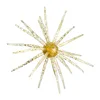3 microobjetos dorados flash de 4 cm y 0.5 g