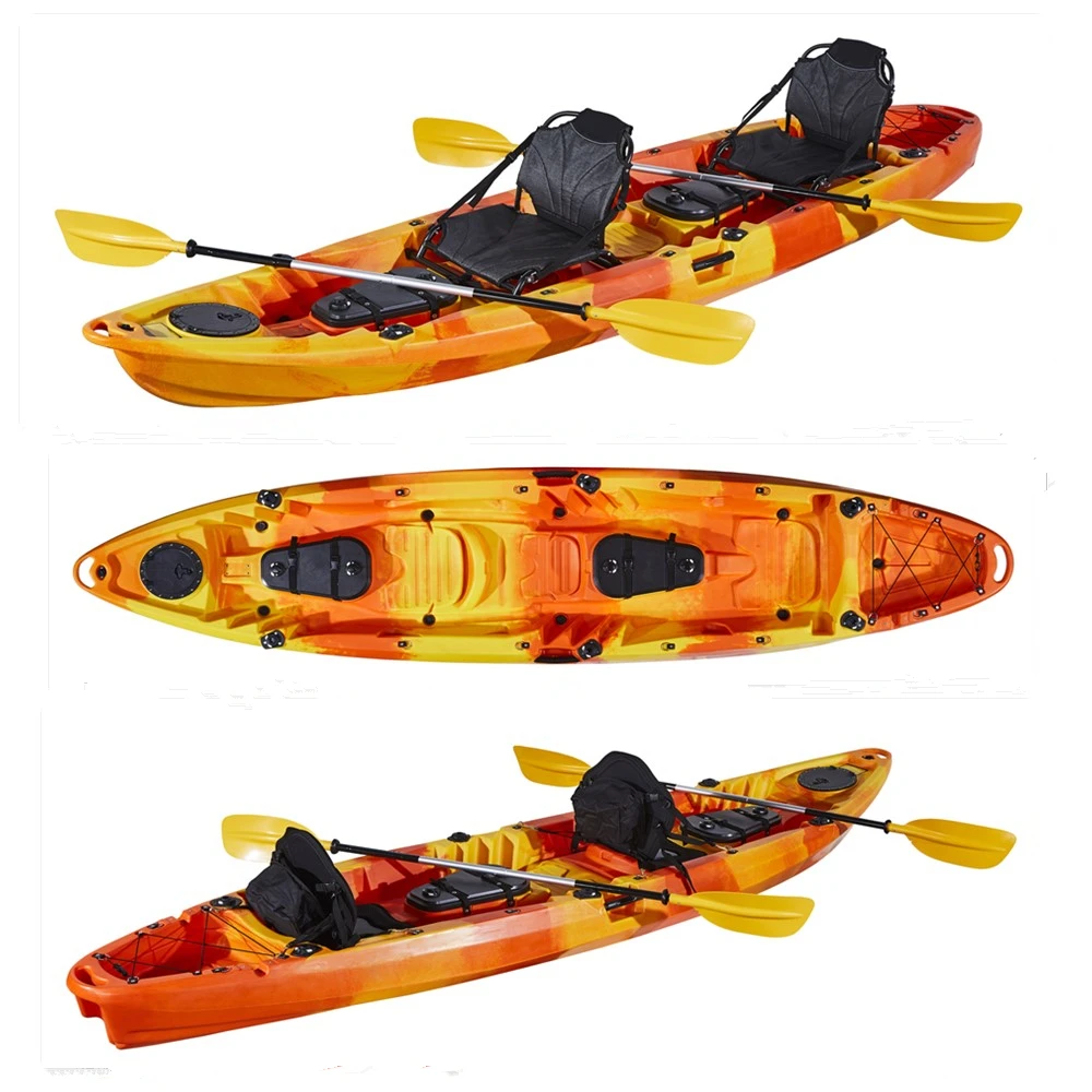 Electric Motorized Fishing Kayak for Two  Ideal for Lakes & Rivers -  Includes Optional Accessories for Sport Fishing