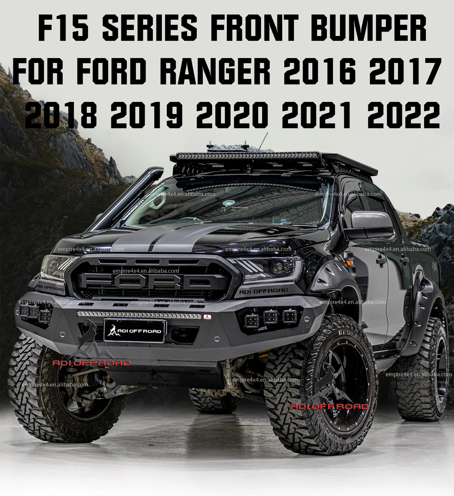 4x4 pickup STEEL BUULBAR REAR BUMPER FRONT BUMPER FOR -FORD RANGER T6
