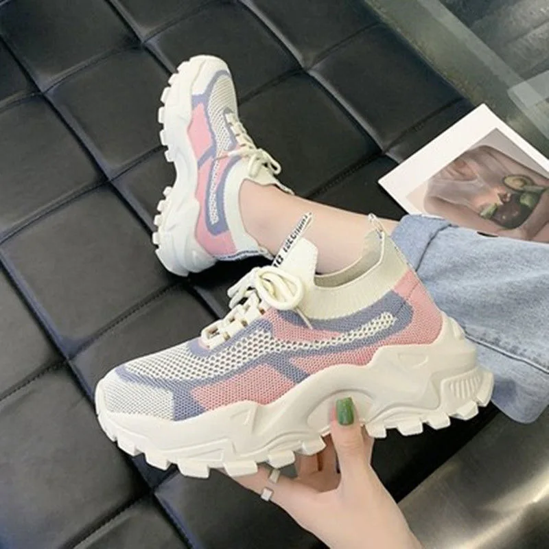 Fashion Trend Lightweight Women Sneakers Comfortable Casual Shoes Fitness Walking Shoes For Women