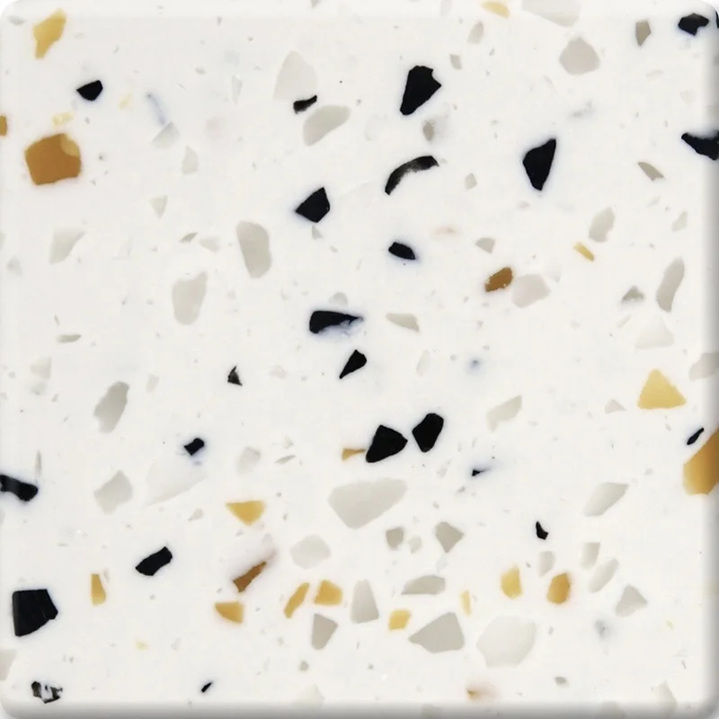 Modern Design Terrazzo Look Acrylic Solid Surface Slab Big Worktop for Hotel Application