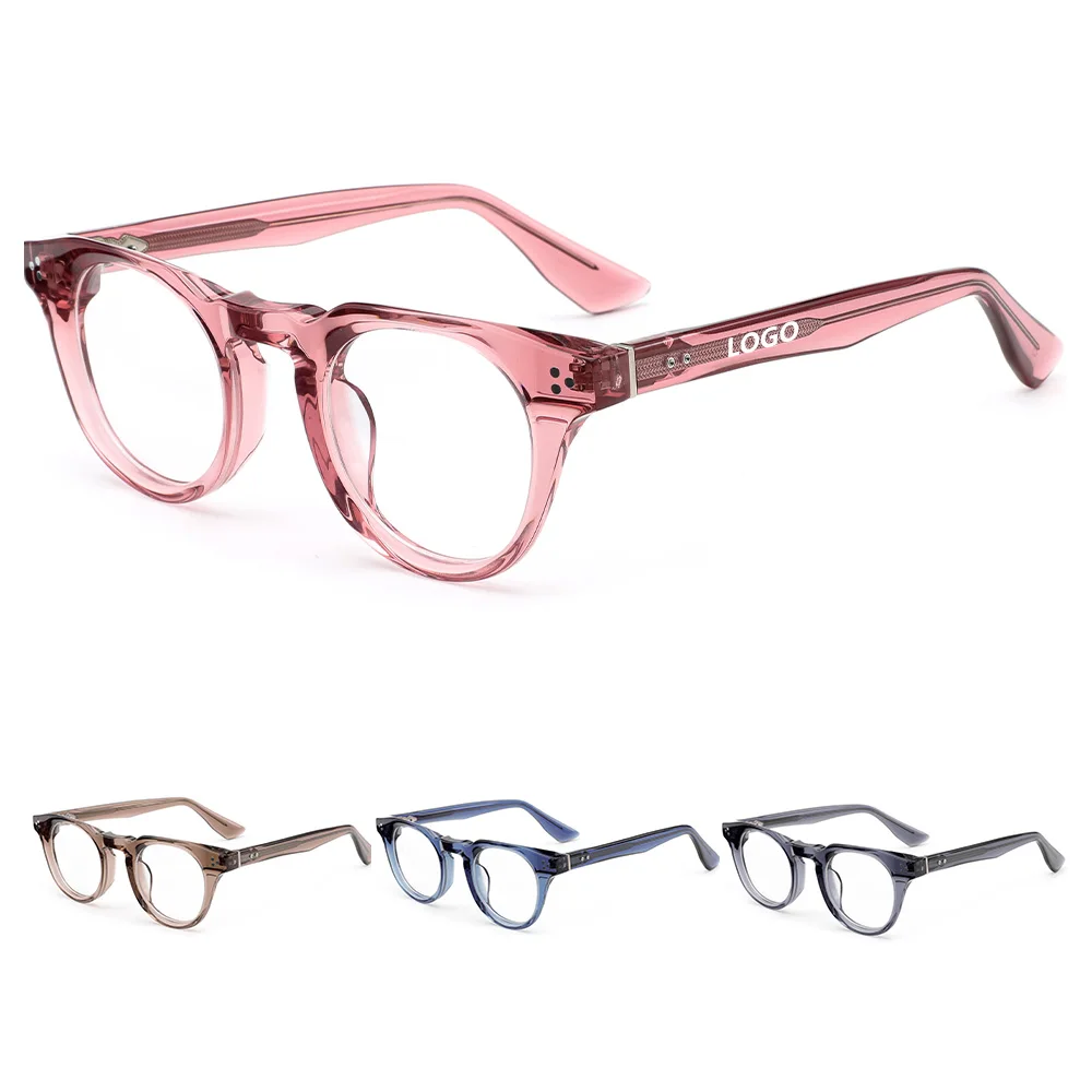 Monturas Lentes Transparentes De Colores Gafas ópticas De Acetato