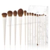Pinceau de maquillage blanc 14 pièces
