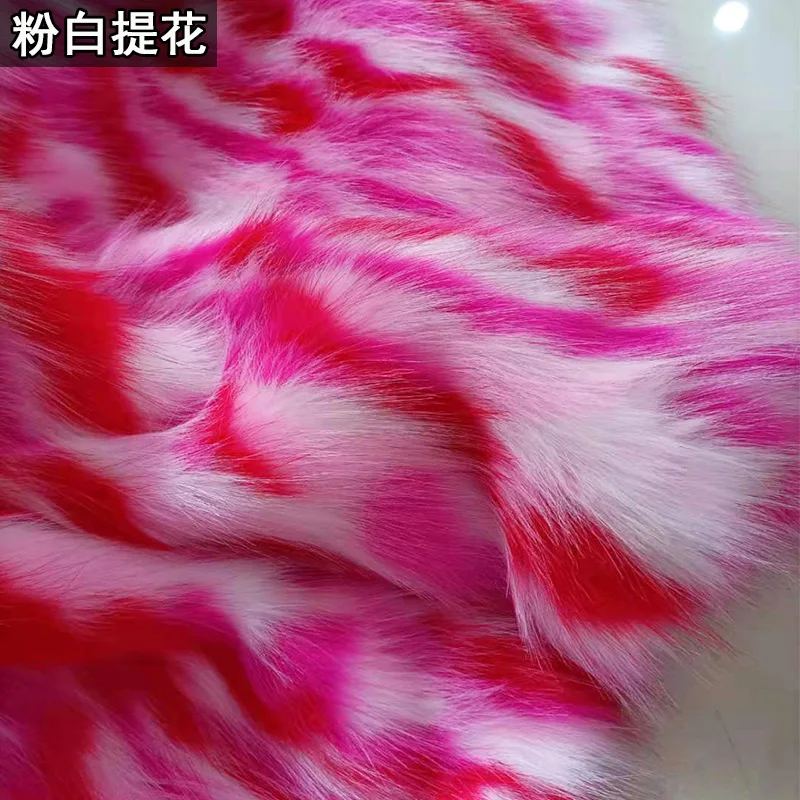 2024 Assorted Colors Rabbit Hair Fabric Faux Fox Fur Plush Fabric For ...