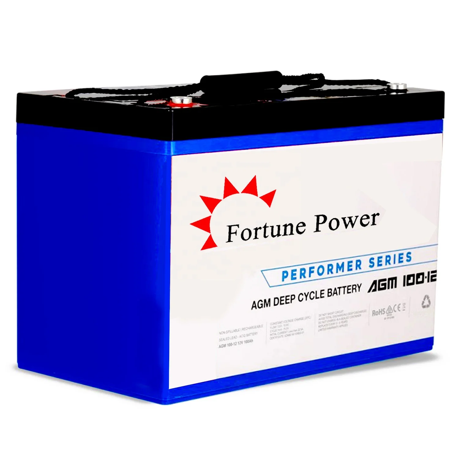 Prostar Rechargeable 100ah 12v Solar Battery Deep Cycle sealed Lithium Ion Pack for Solar Applications
