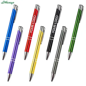 Custom Logo Printed Aluminium Metal Ballpoint Pen Business Promotional Gift Pen with Personalised Logo