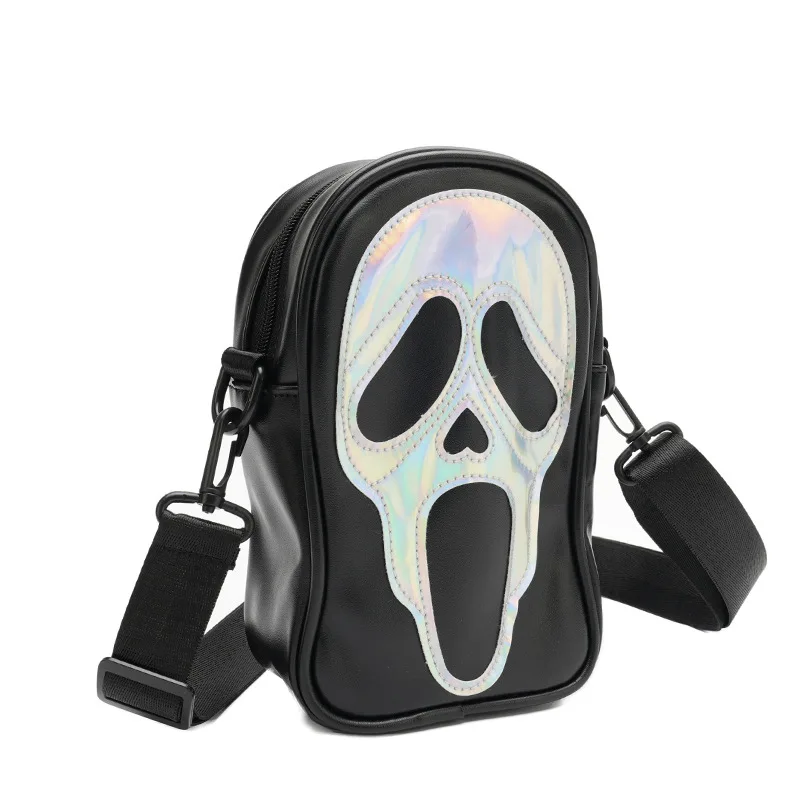 Custom Scream Ghost Face Cross Body Purse Halloween Skeleton Phone Bag
