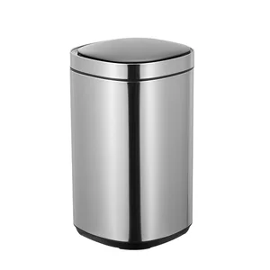 Intelligent Induction Trash Can Infrared Ozone Disinfection Customizable Stainless Steel Smart Waste Bin for Home Kitchen Toilet