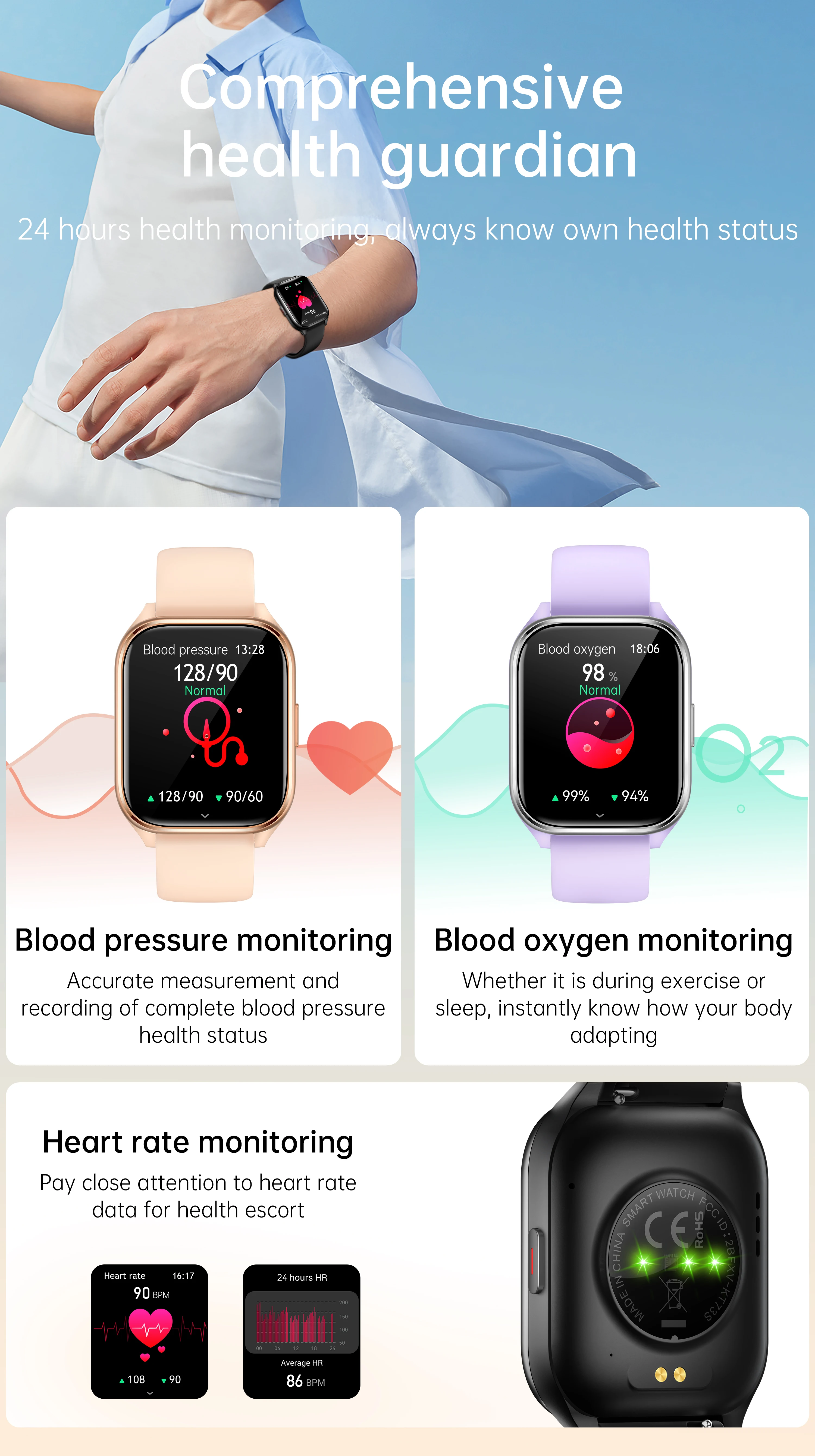 Apple Watch Watches For Heart Rate And Blood Pressure VKT73