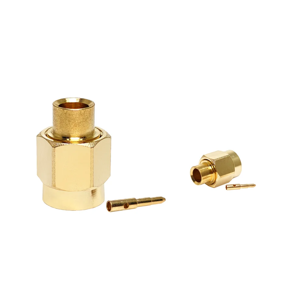 Manufacturer SMA Male Plug Solder Crimp for RG141 RG-4141 RG402 RG-402 Cable RF Coax Coaxial Connector