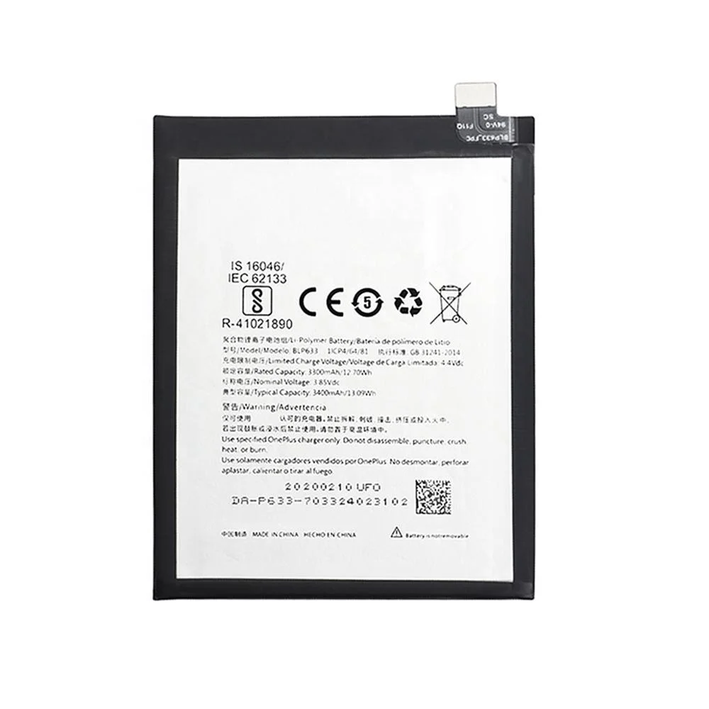BLP633 Asli Pengganti Baterai 3400 Mah untuk OnePlus 3T A3010 A3003 BLP 633  Isi Ulang Baterai Ponsel