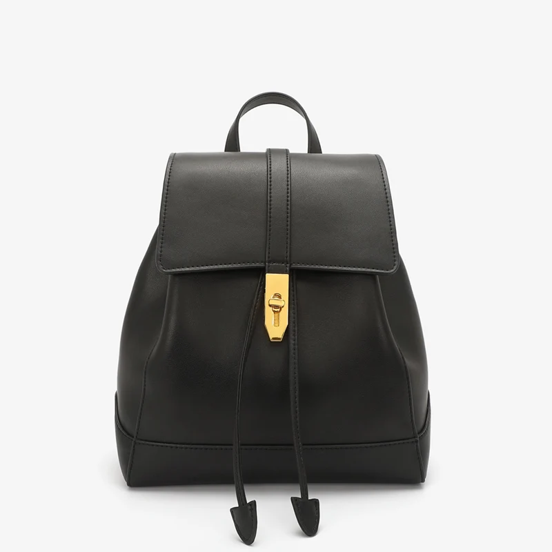 Fashion Design High Quality Female Backpack for Women Leather Back Pack British Style Design School Bag Leather Backpack
