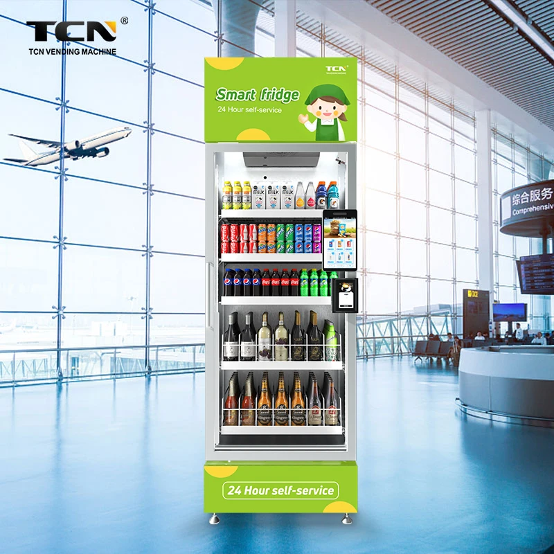 TCN New Style Smart Fridge Vending Machine Refrigerated Mixed Drinks Vending Machine