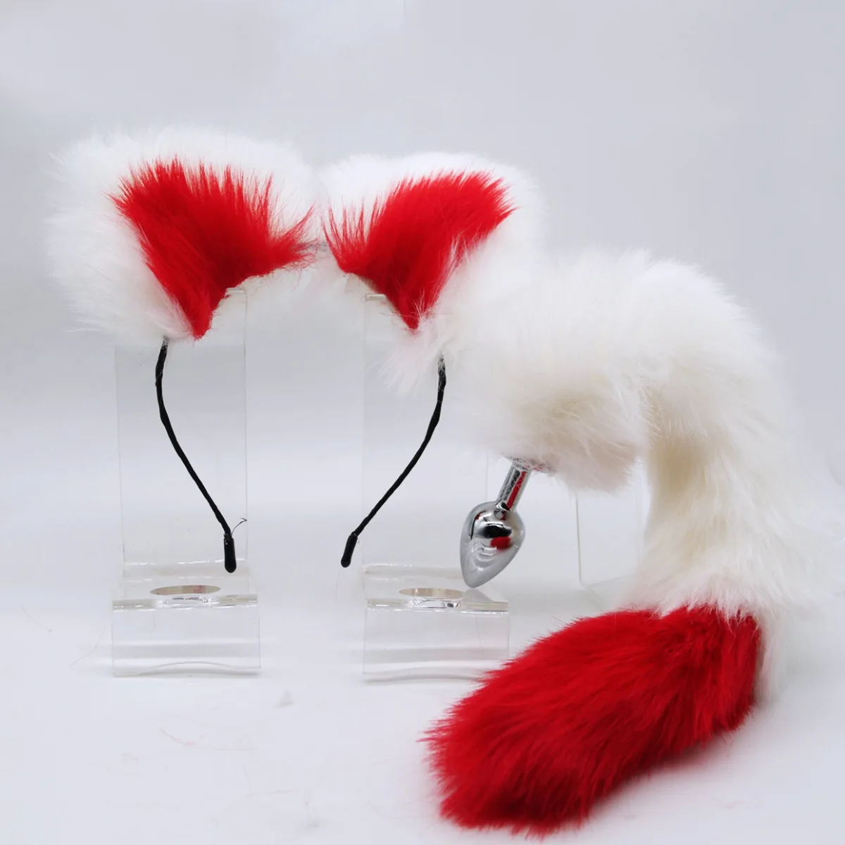 Wholesale Exotic Flirt Cosplay Sex Toys Fox Tail Anal Plug with  Cat-Ear,Metal Expand Butt Plugs for Women Massager SM Sexy Game From  m.