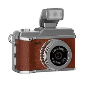 Retro Mini Smart HD 1080P Portable Video Recorder LCD Screen Battery Dock Kids-friendly Flexes Style Mini Camera for Kids product image