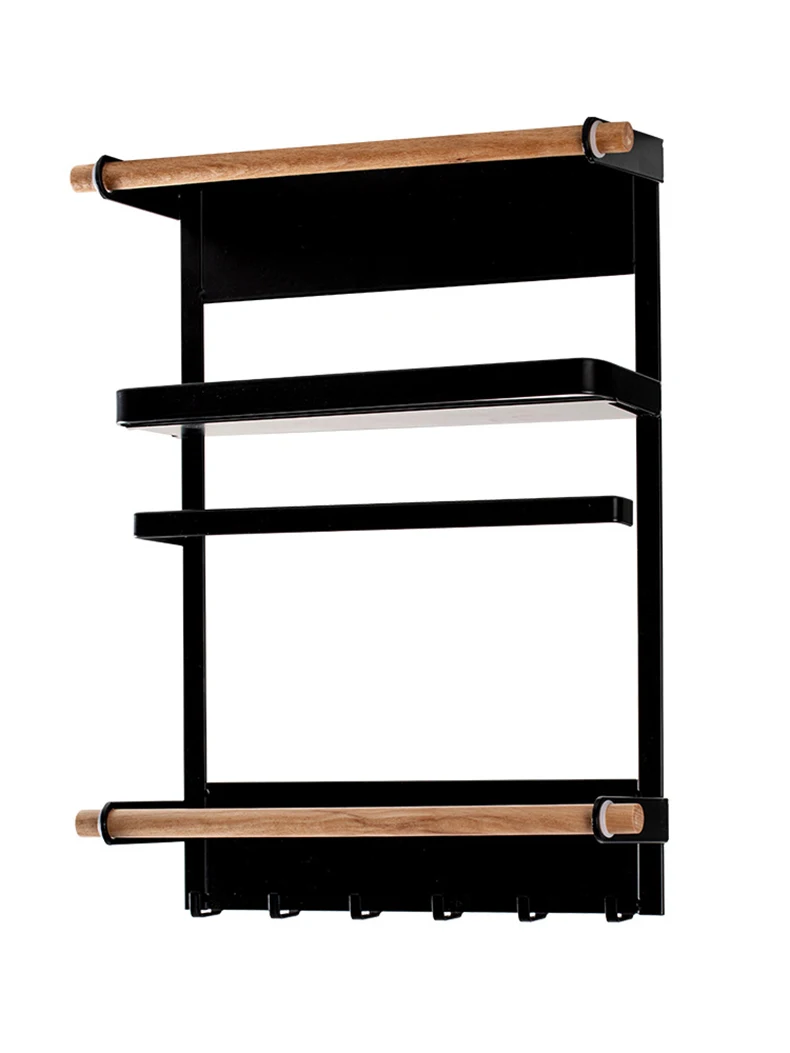 Factory Wholesale Magnetic Kitchen Storage Rack Refrigerator Side Storage Box Spices Food Cleaning Supplies Beverages Sundries