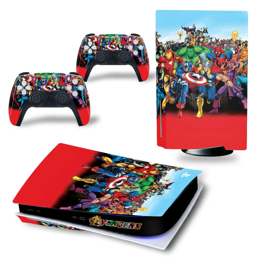 Decal Skin for PS5 Digital, Whole Body Vinyl Sticker Cover for Playstation  5 Console and Controller(PS5 Digital Edition, Golden) + Free Gift(PS5  Digital Edition, Biological Harzard) 