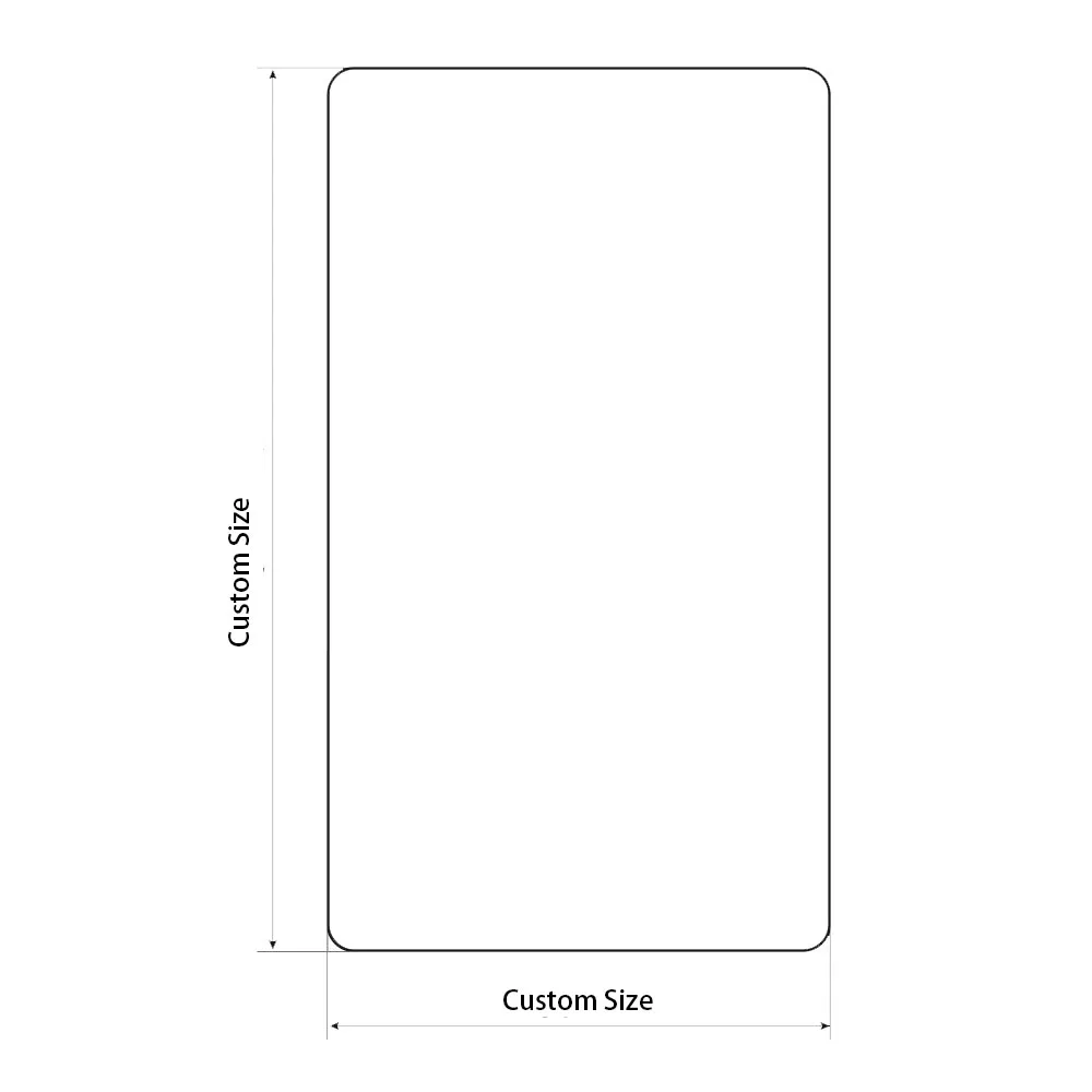 Customized Personalization Kitchenware Rectangle Round Sublimation Heat Press Printed Chopping Tempered Glass Cutting Board