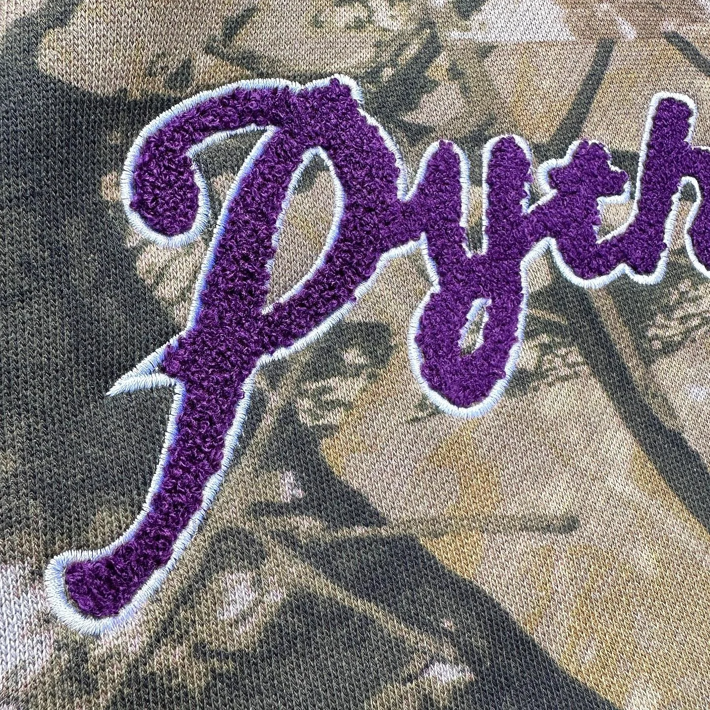 Custom Hooded Sweatshirts Pullover Camouflage Heavy Sublimation Print Oversized Patches Chenille Embroidery Camo Hoodies for Men gallery 2