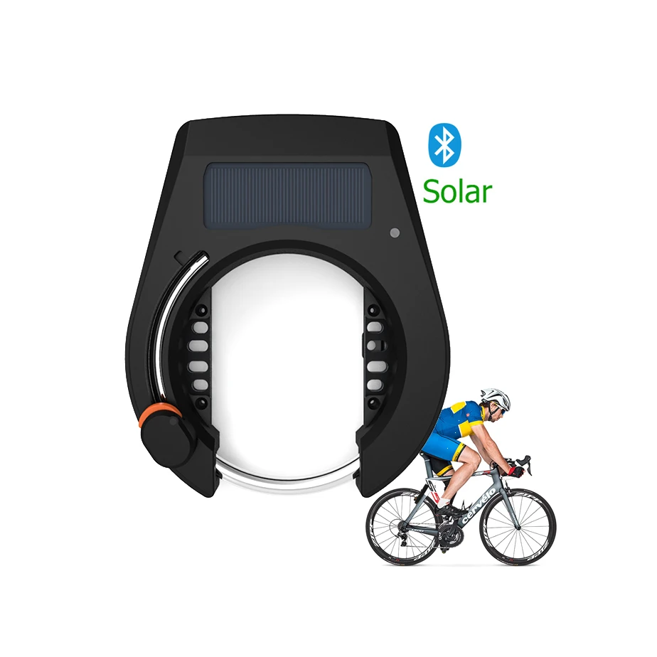 Real Time App Control Smart Candado De Bicicleta Bluetooths Unlock Bicycle Personal Anti Theft Bike Solar Panel Lock