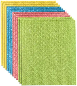 BCS Swedish Cellulose Sponge Cloth Eco-friendly 70 Cellulose 30 Cotton Dish Cloth for Kitchen