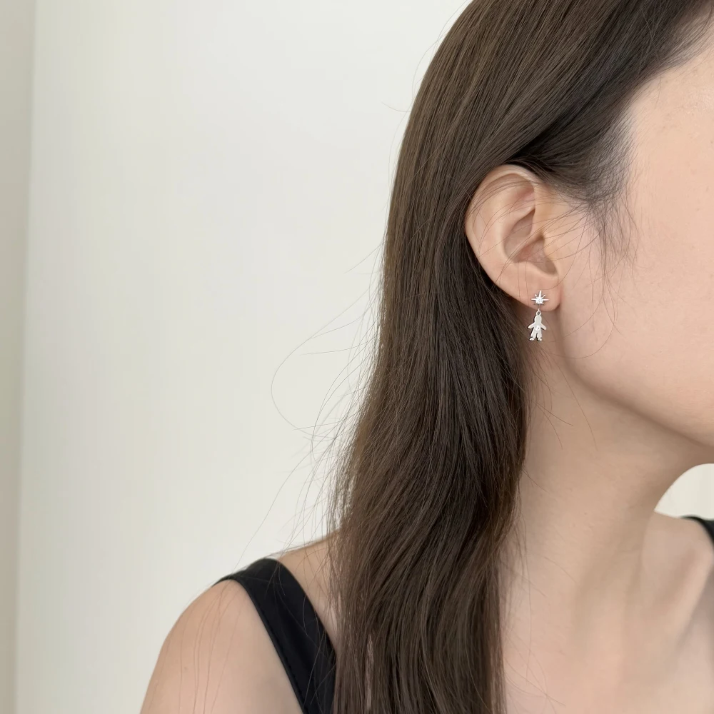 KAKODIY Sterling Silver Heart Boy Stud Earrings 5A Cubic Zirconia Hypoallergenic Sensitive Ears Perfect Valentine's Day Gift detail 9