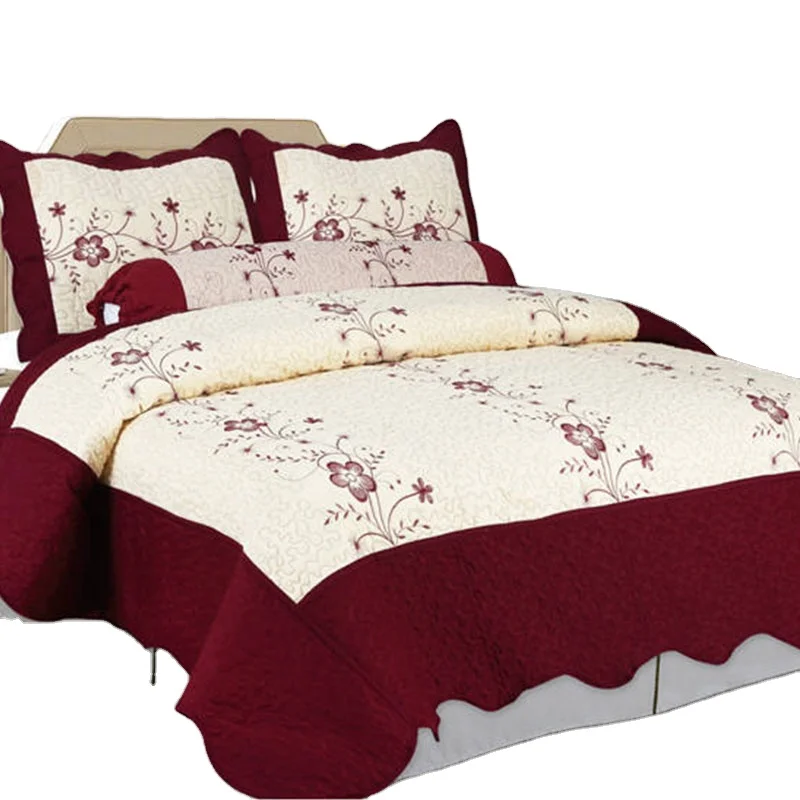 Customize Factory Direct Wholesale Quilting Microfiber Bedding Set