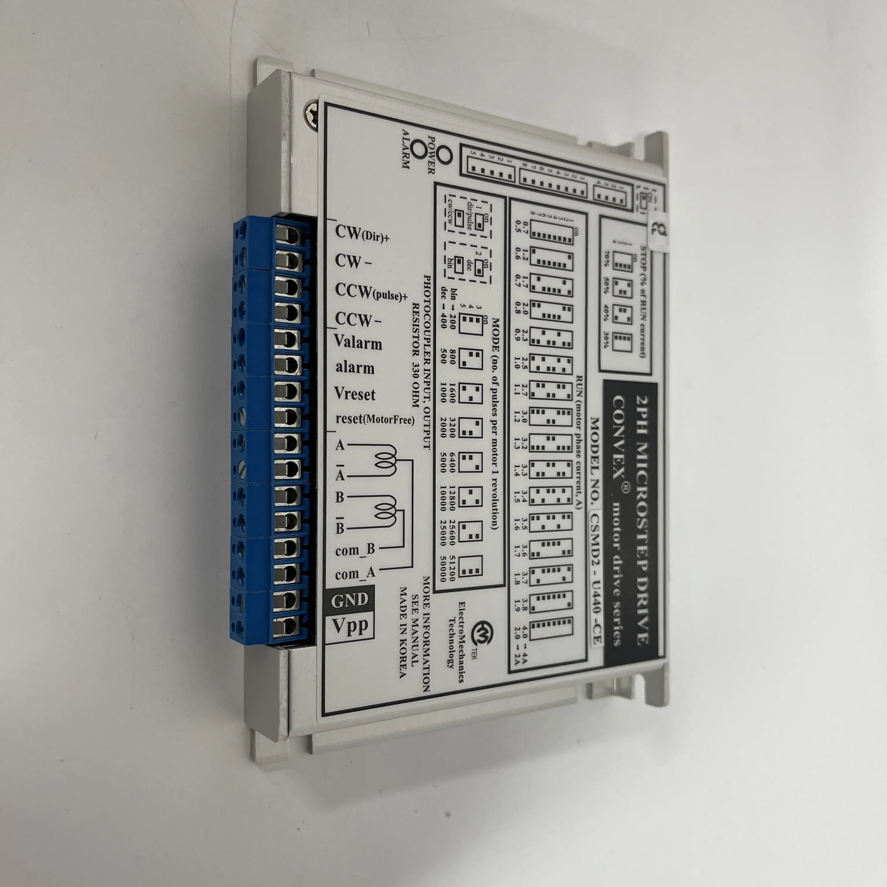 CONVEX 2-Phase Microstep Stepper Motor Drive CSMD2-U440-CE