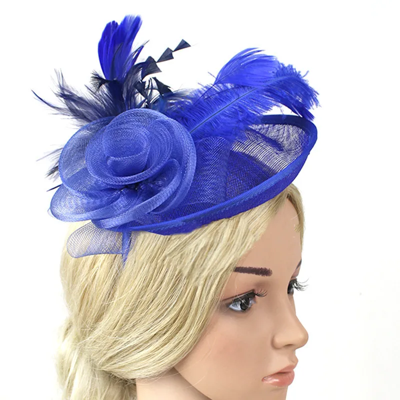 Новый европейский и американский головной убор из сетчатой пряжи ретро-шпилька для волос аксессуары для волос повязка на голову Аксессуары для платья головной убор с цветком