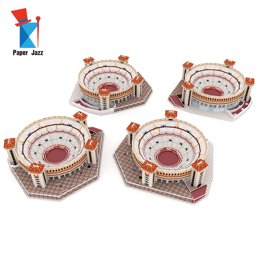 3D Foam Puzzle Famous Architectures Diy 3d Paper Model Puzzle Game for Child and Adults