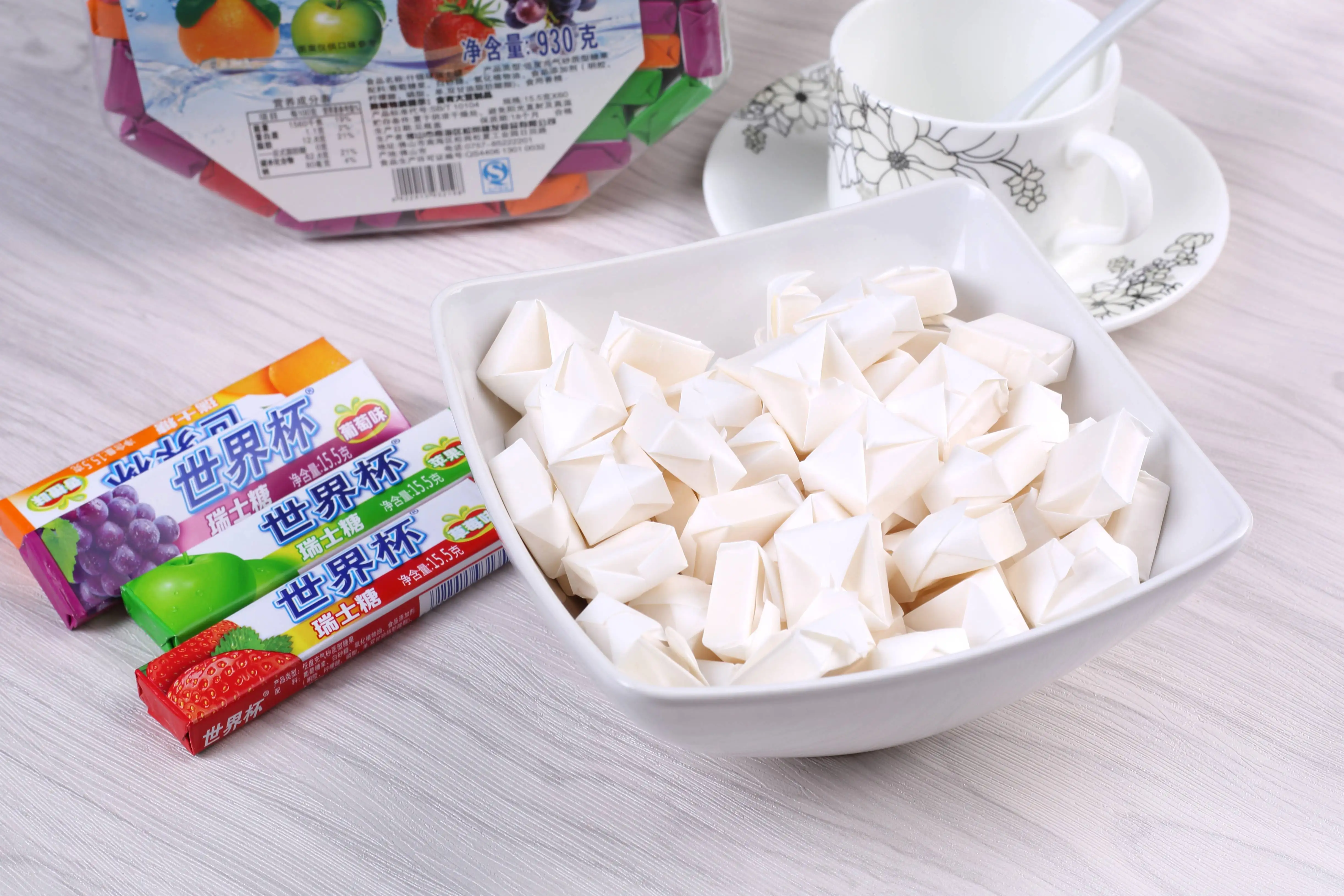 Suifa Custom Design Good Taste Soft Chewy Fruit Candy swiss Candy
