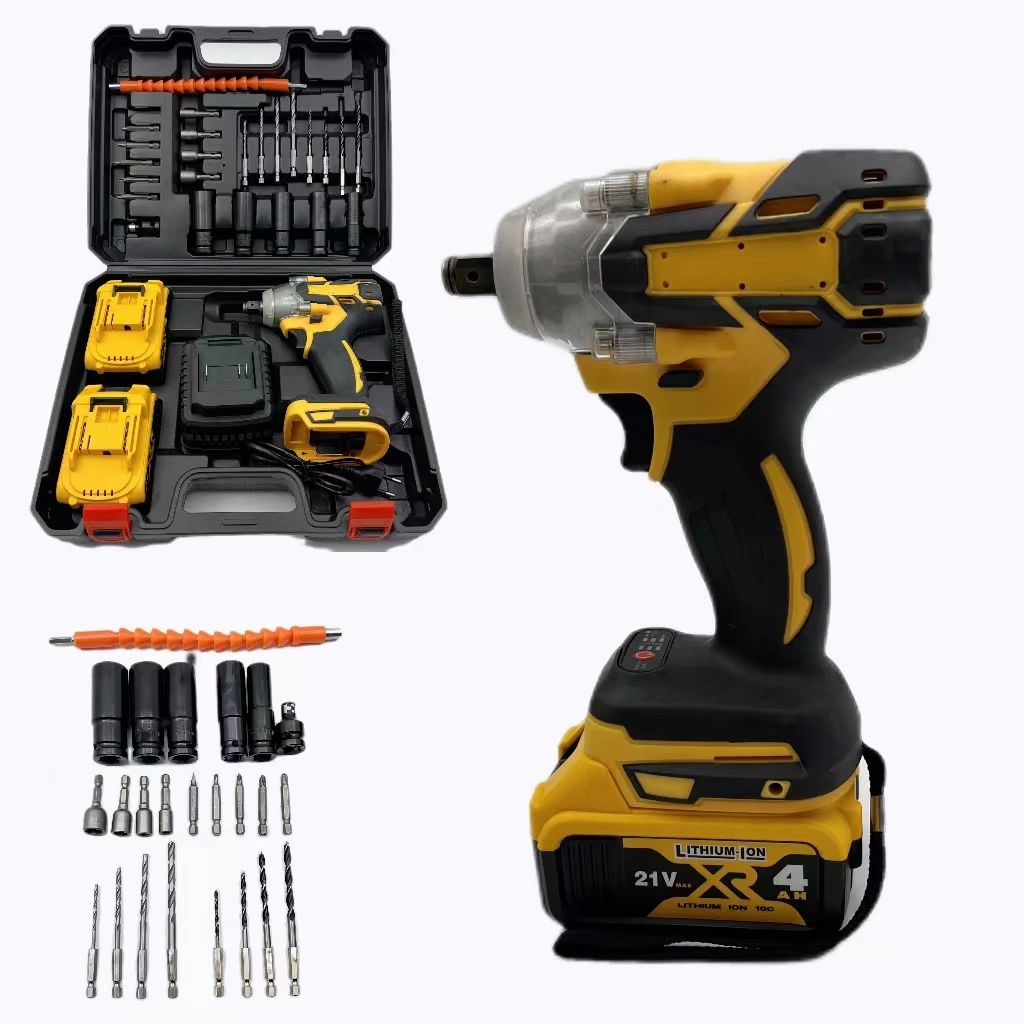 Бесщеточный двигатель ручной динамометрический ключ ударный беспроводной гаечный