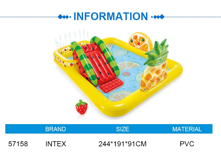 Intex 57158 Inflatable Outdoor Water Park Swimming Pool Slides Children
