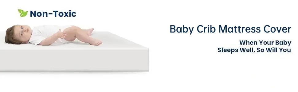 Oeko Certification Clean Easily Soft Skin-friendly Zipper Newborn Baby Crib Bed Mattress Cover details