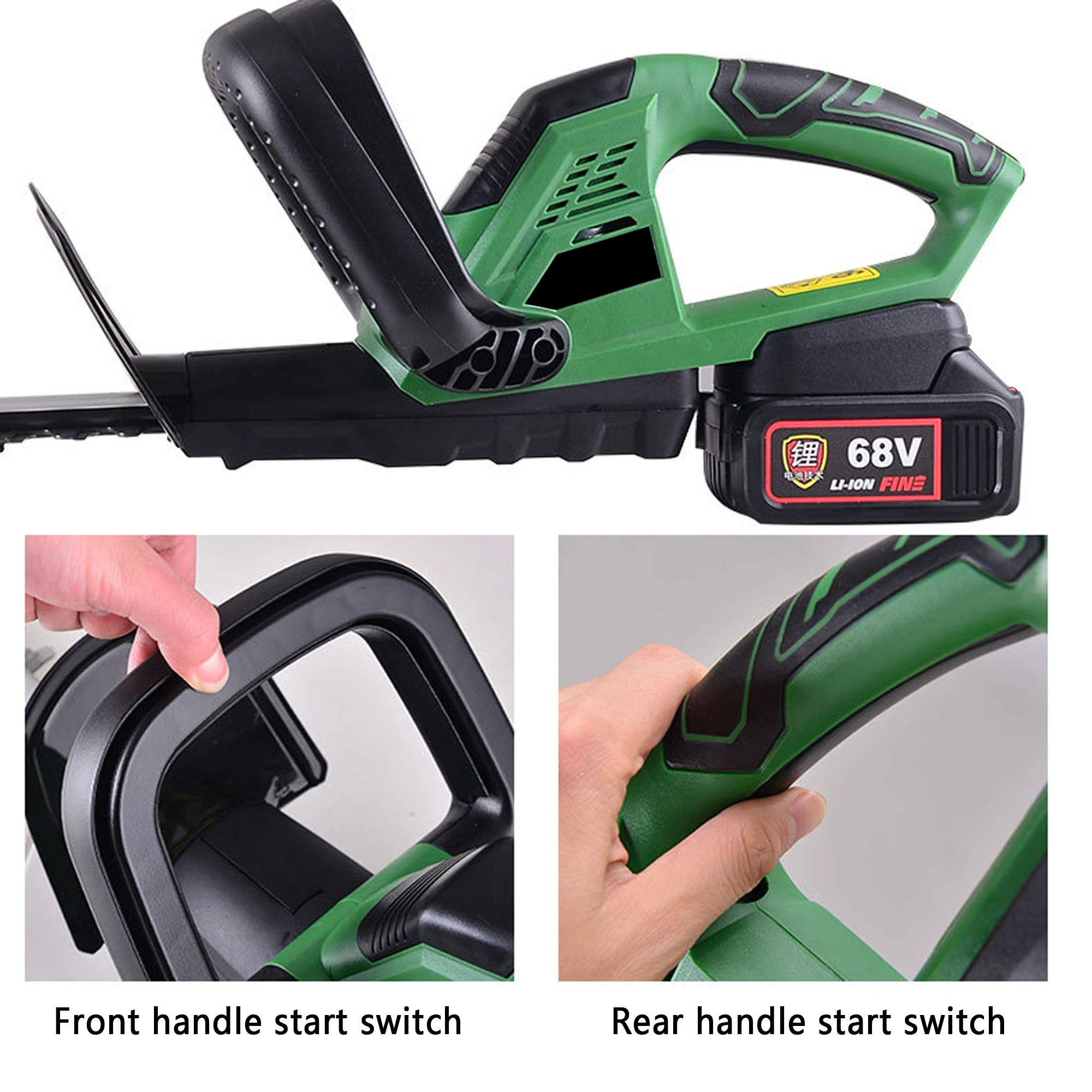 Новейший дизайн одной рукой легкий вес литиевая батарея электрический триммер для живых изгородей, переносимый операционный HK-HT260