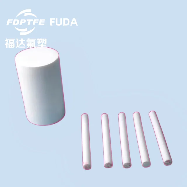 FUDA Modified Ptfe Taflon Ptfe Raw Material Carbon Filled Graphite Rod with More Abrasion Performance