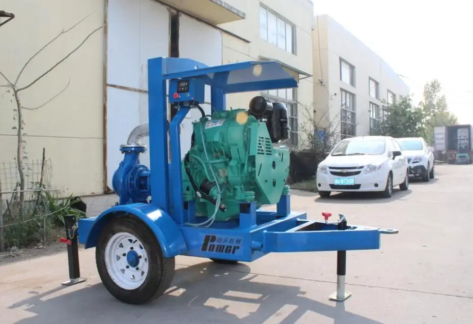 2018 Diesel Engine Pump Diesel Irrigation Water Pumps With Mobile Trolley