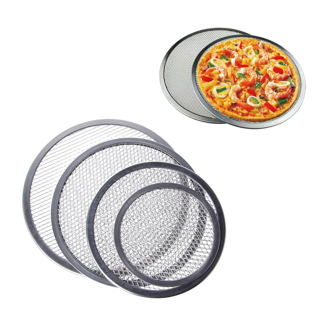 Rectangular Aluminum Pizza Pan Restaurant Grade Flatbread Screen Pizza ...