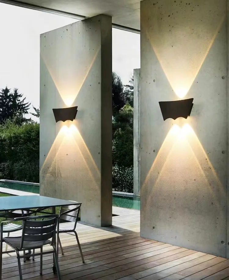 Modern LED Wall Lamp Outdoor Waterproof Light Fixture for Garden 3W