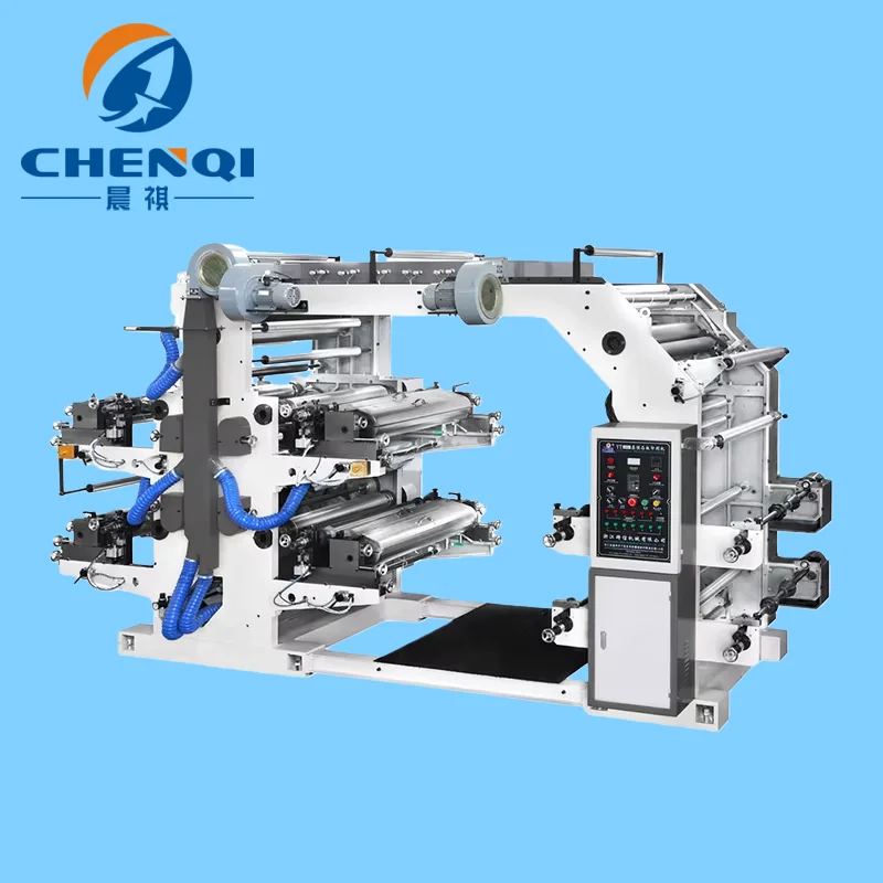 Hot Automatic 4-Color Flexo Printing Machine Stack Structure  Letterpress Machine and Plastic Bag Printer Page Availability