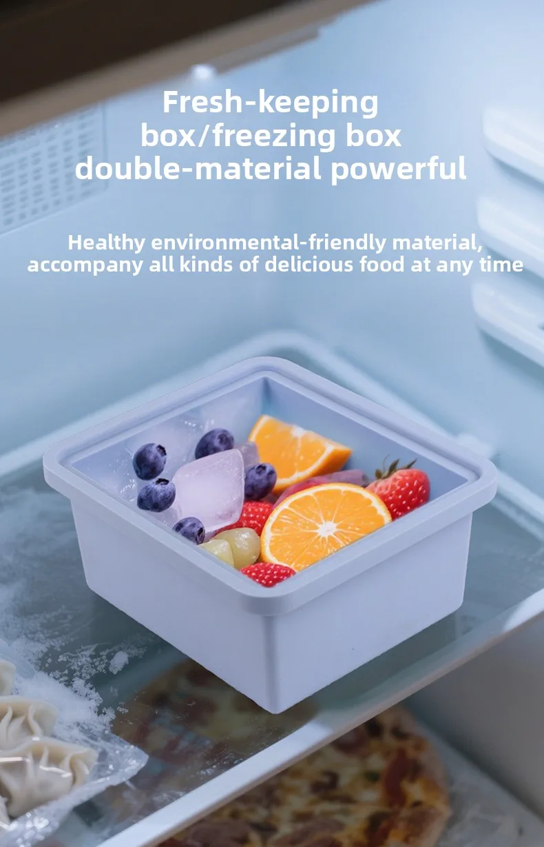 Food Grade Silicone Lunch Box Microwave Heating and Leak Proof Soup Refrigerator and Freezer Storage Seal Storage Box supplier