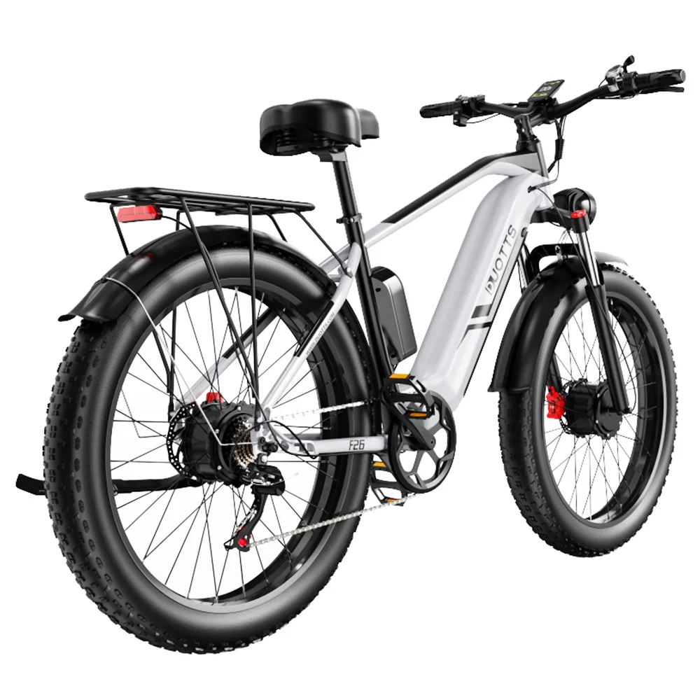 Duotts F26 Elektro fahrrad Fat Tire Elektrisches Mountainbike Doppel motor Offroad MTB Cycle 26*4.0 Ebike Beach Cruiser für Schn