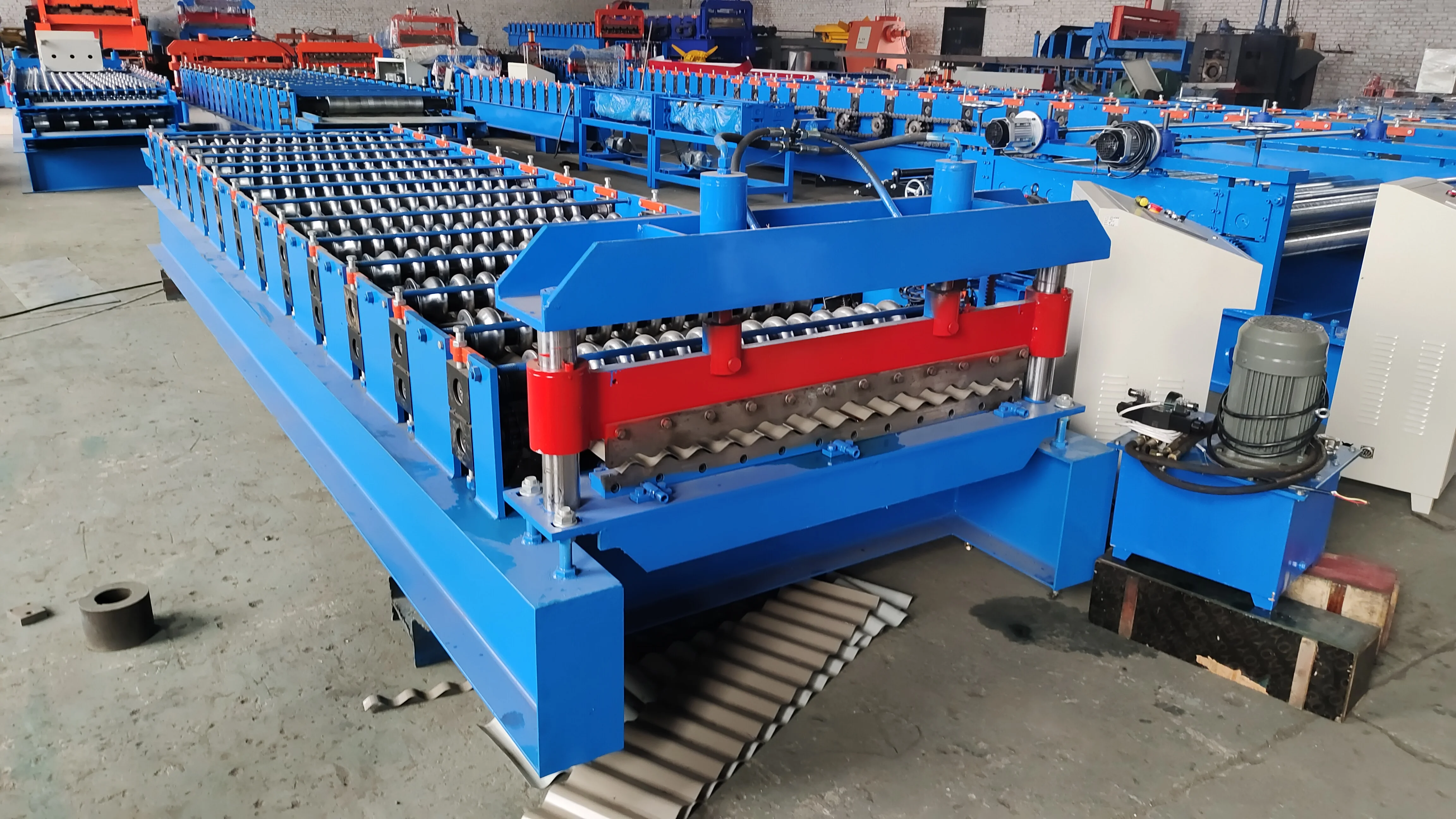 Corrugated Roof Tile Metal Sheet Roll Forming Machine/ Roof Tile Making