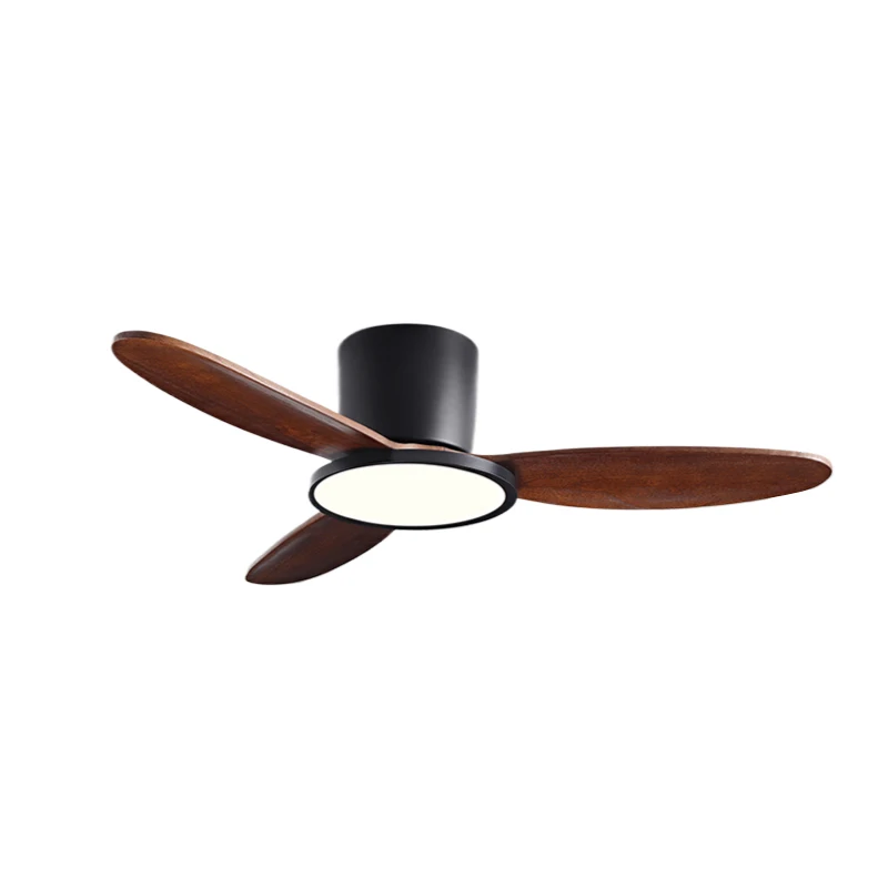 Pakikipag-benta ng 3CCT Ceiling Fans na may Ilaw na may Remote Control, Wooden Ceiling Fan, Mataas na CFM, Mahinang 3 Wood Blade BLDC Reversible
