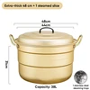 48cm/38l-aluminio amarillo extra grueso-1 lámina para cocinar al vapor