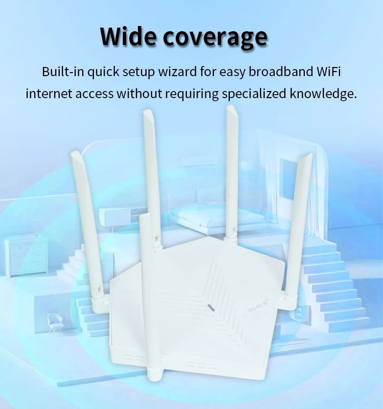 AX3000 WIFI6 Router - High Power Wireless Network Solution