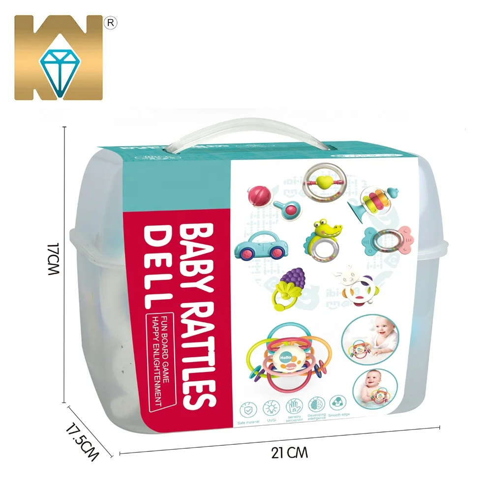 Безопасность Детские погремушки игрушки, детские пластиковые колокольчик погремушки для новорожденных