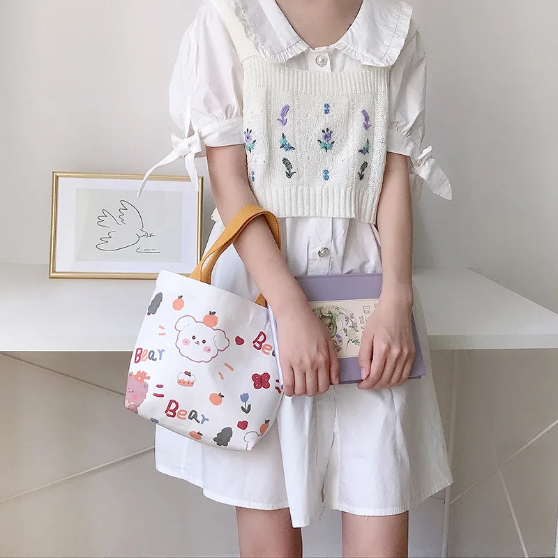 Borsa In Tela Tote Bag Donna - Tessuto Naturale